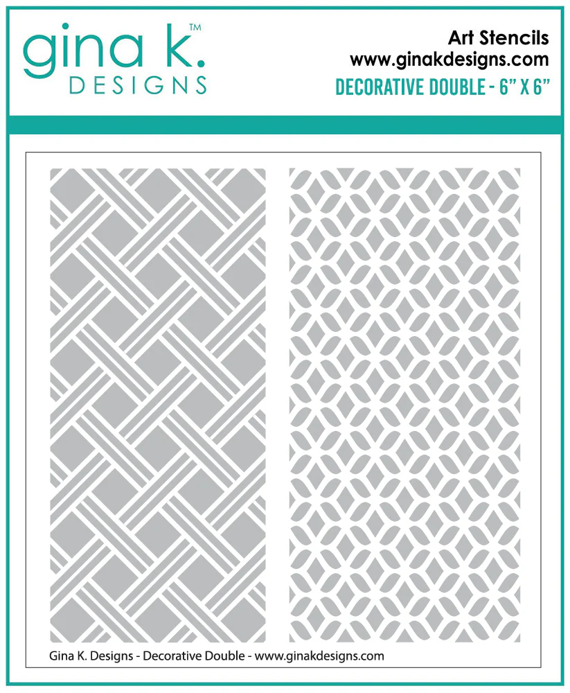 STENCIL- Decorative Double