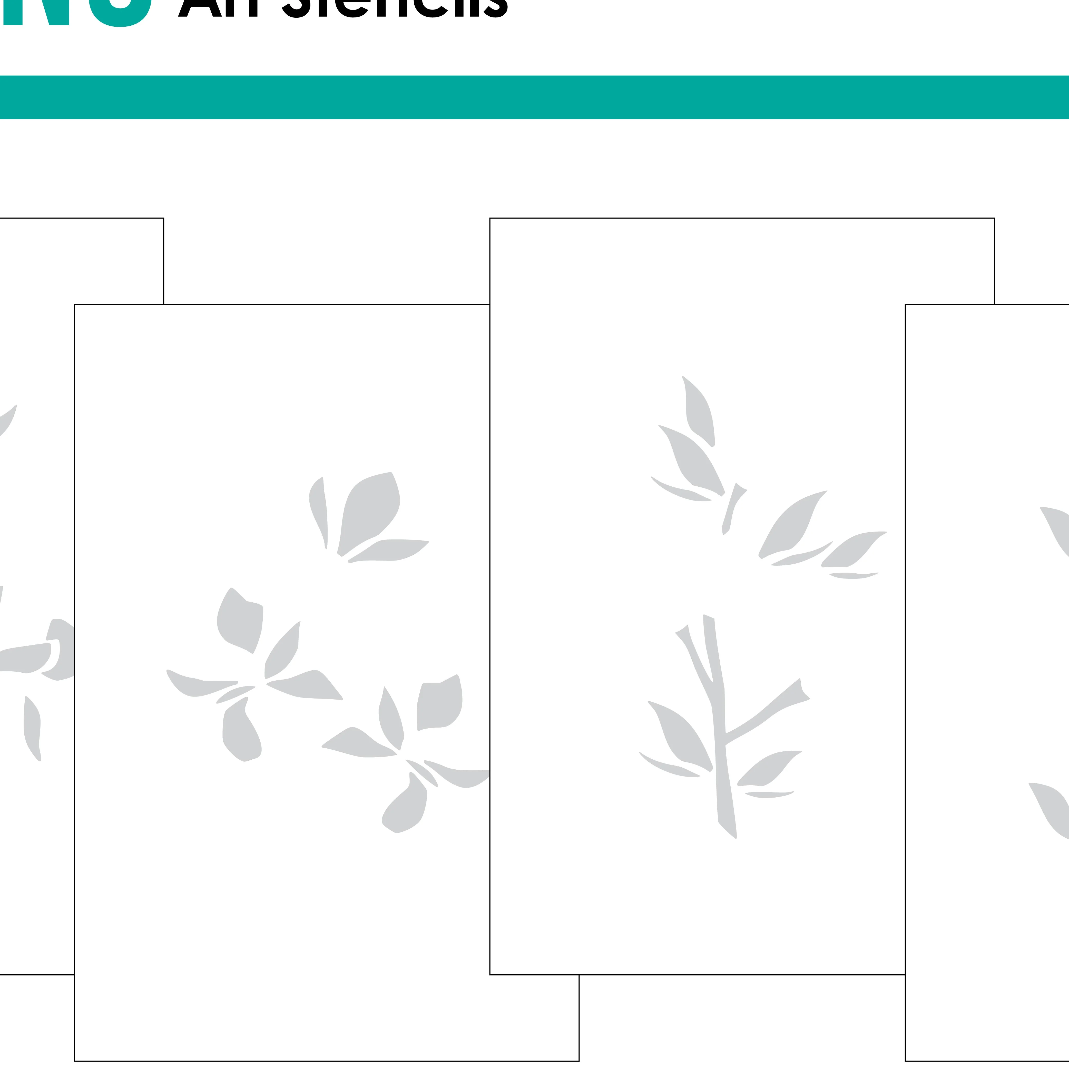STENCIL- Fancy Florals Layering Stencils