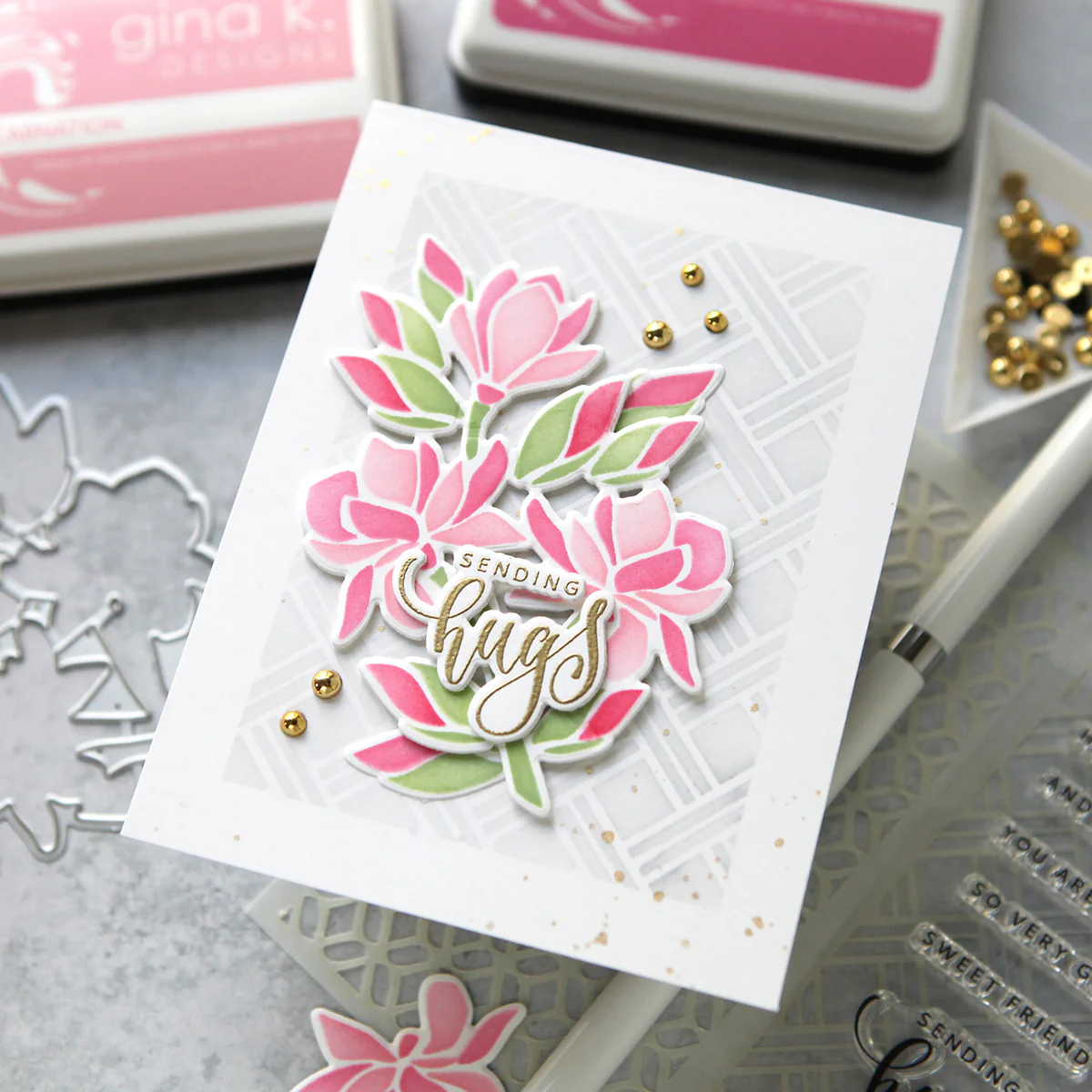 STENCIL- Fancy Florals Layering Stencils - Image 2