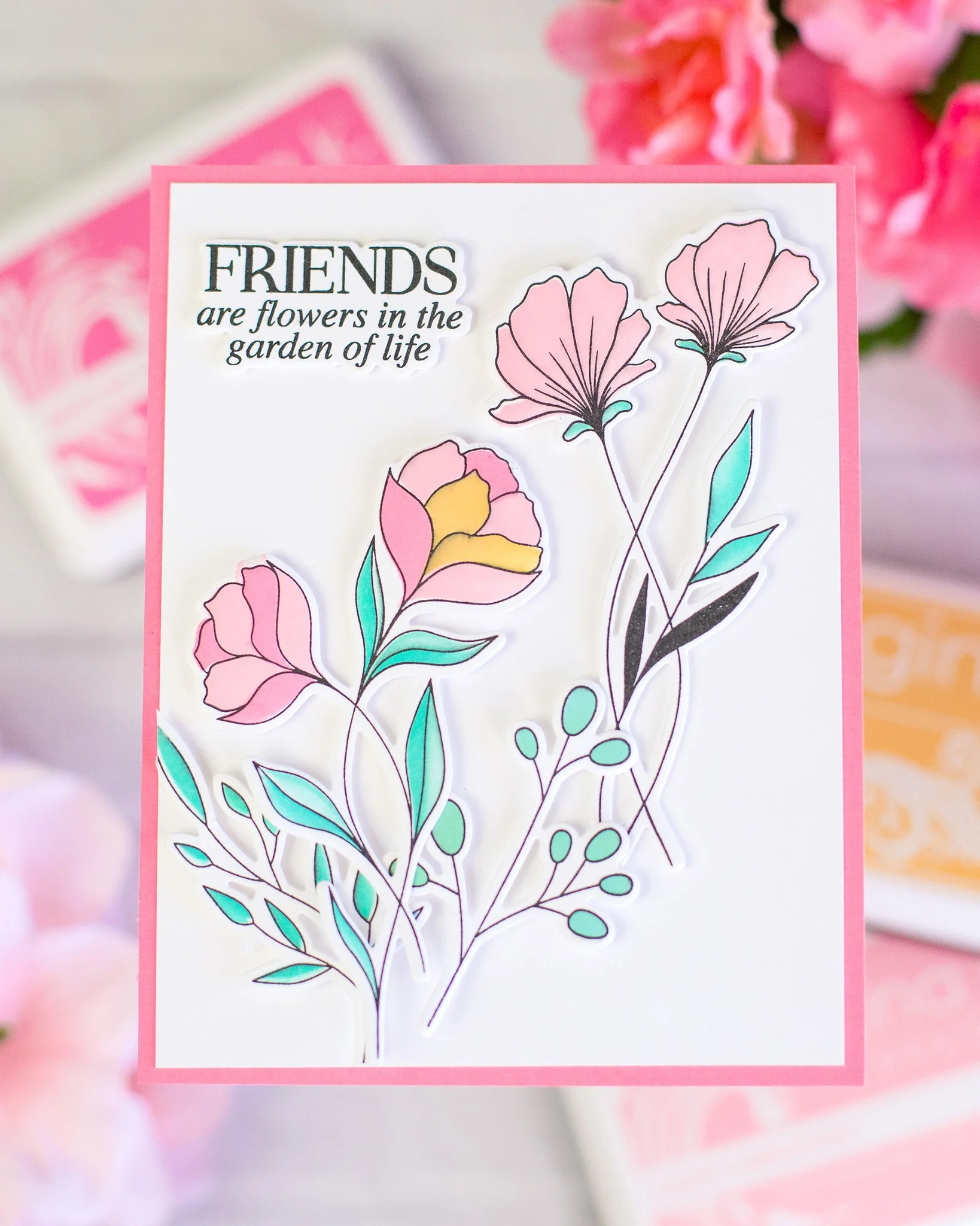 STENCIL- Floral Friendship - Image 2
