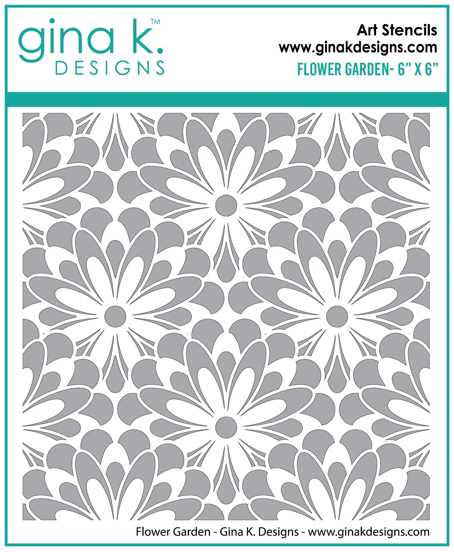 STENCIL- Flower Garden