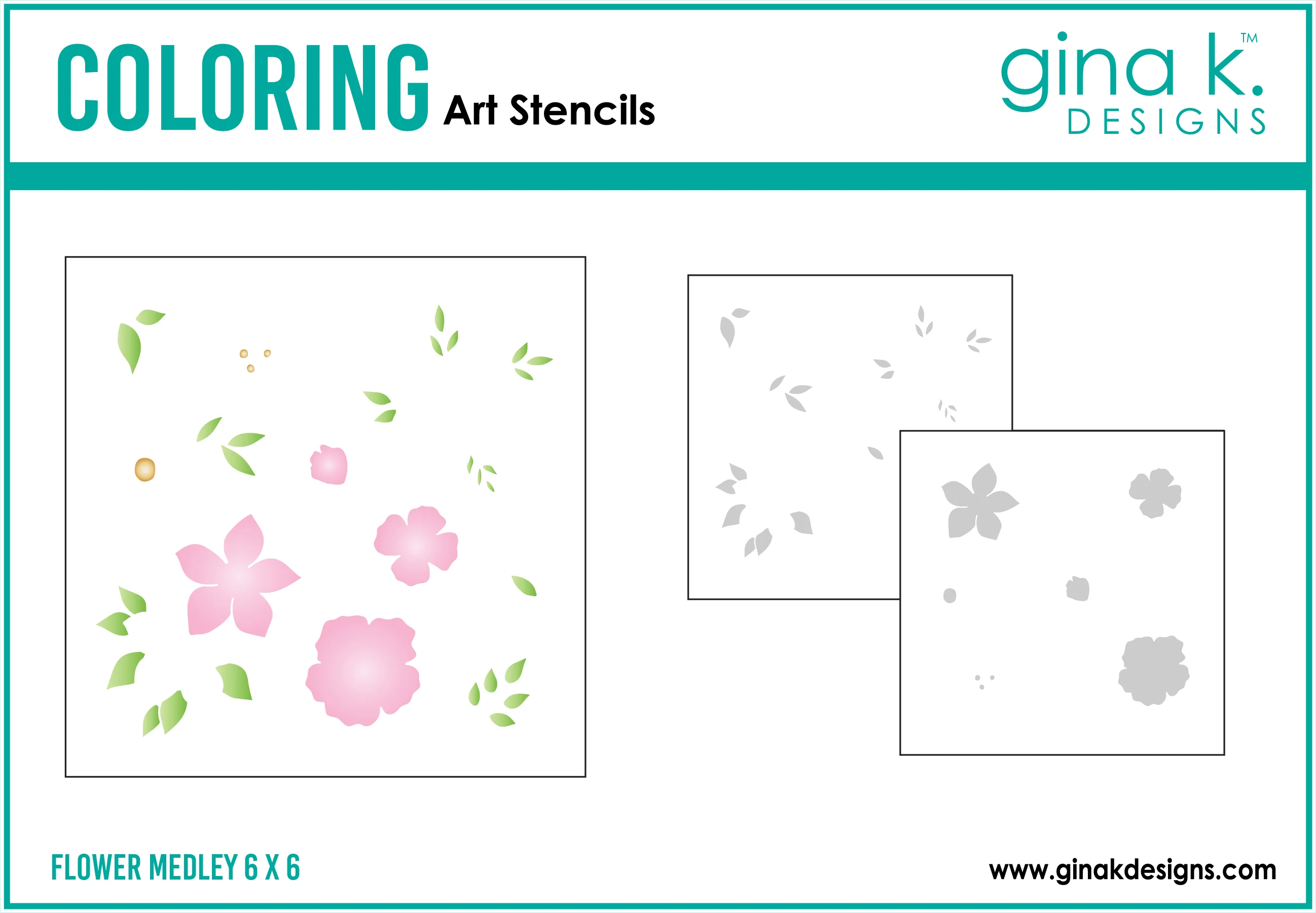 STENCIL- Flower Medley