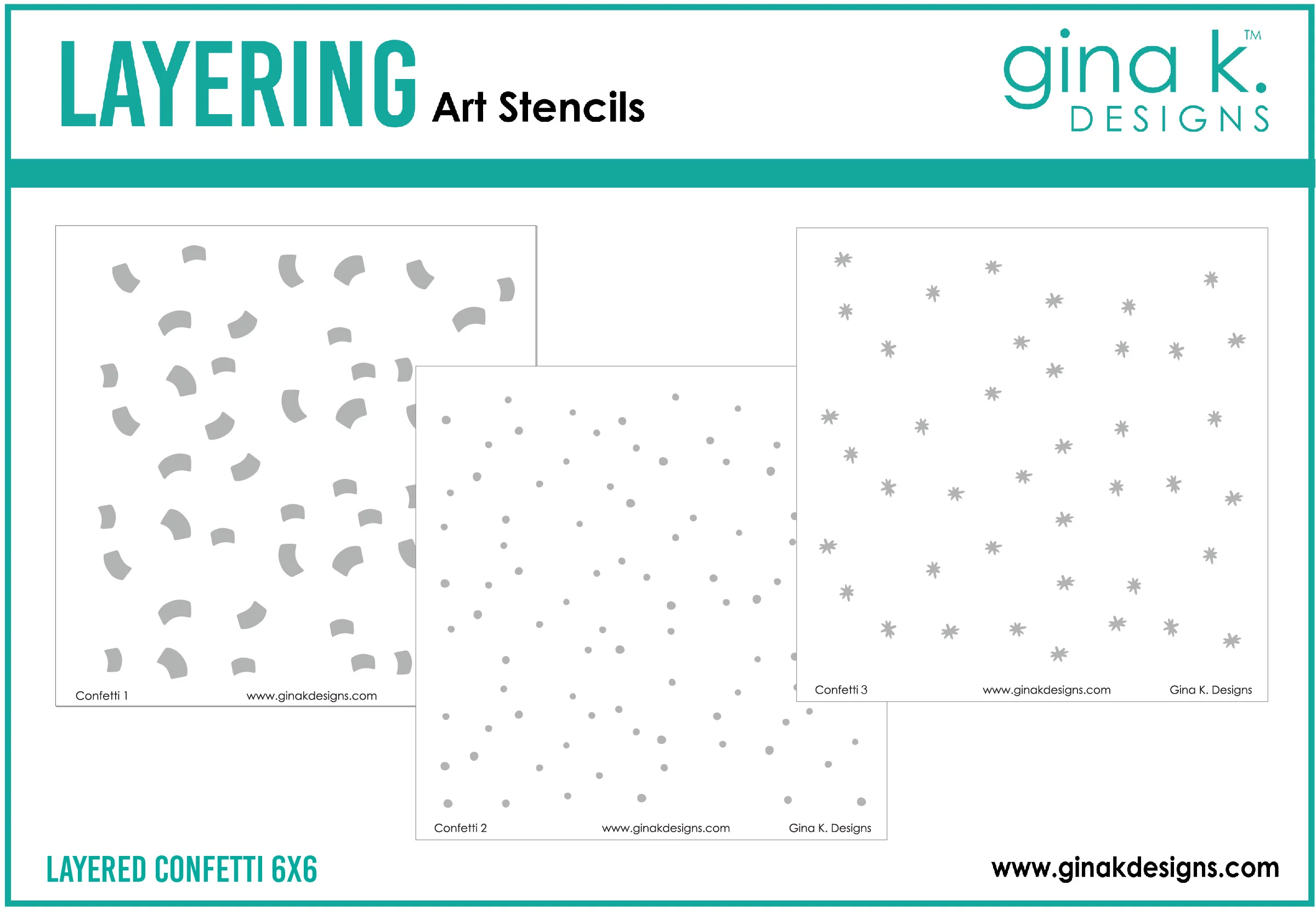 STENCIL- Layered Confetti