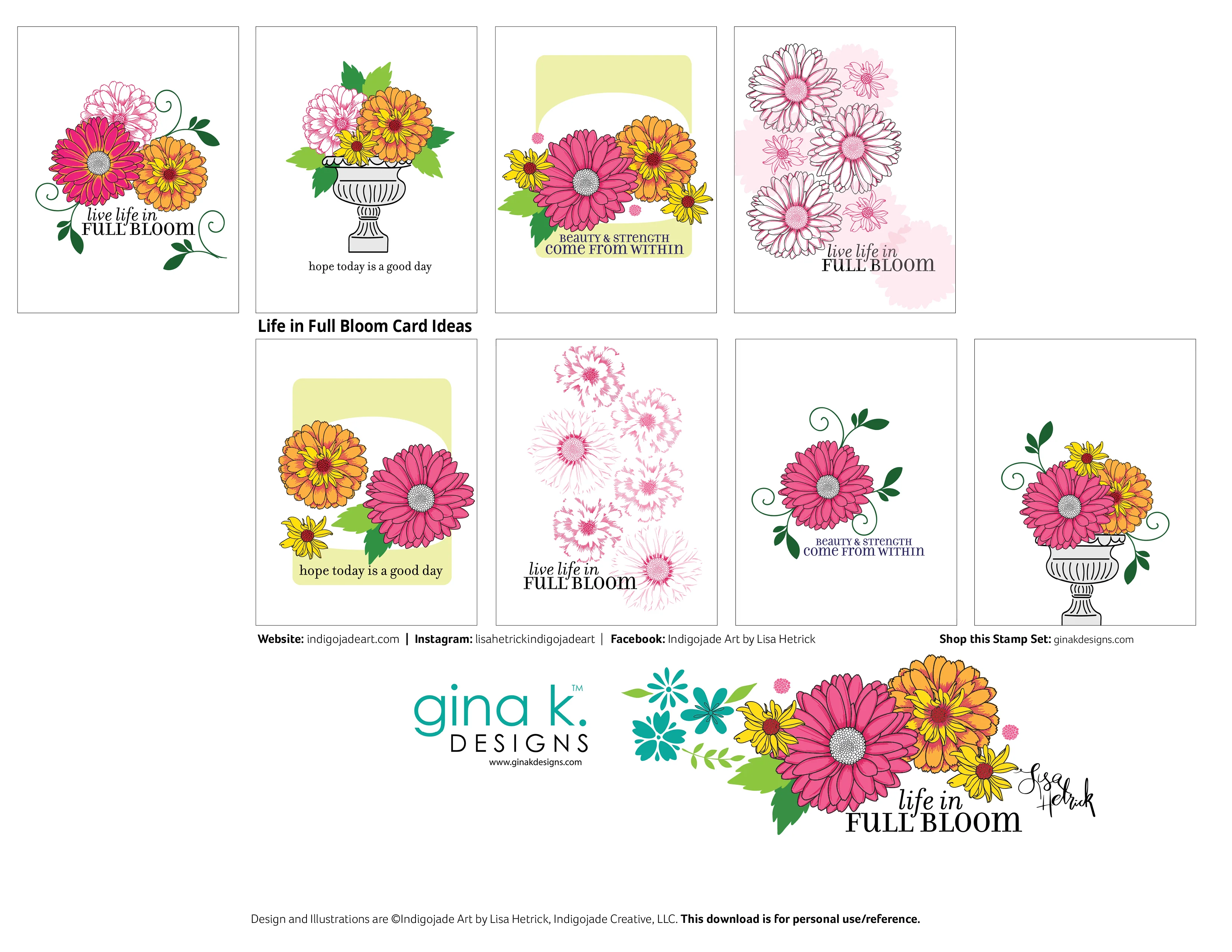 STENCIL- Life in Full Bloom - Image 2