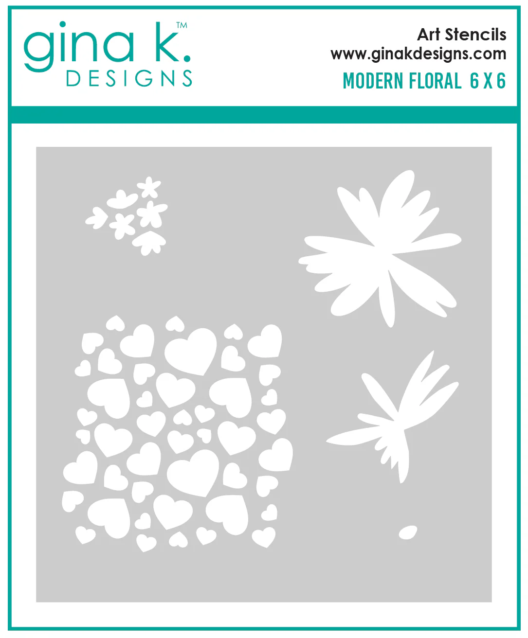 STENCIL- Modern Floral