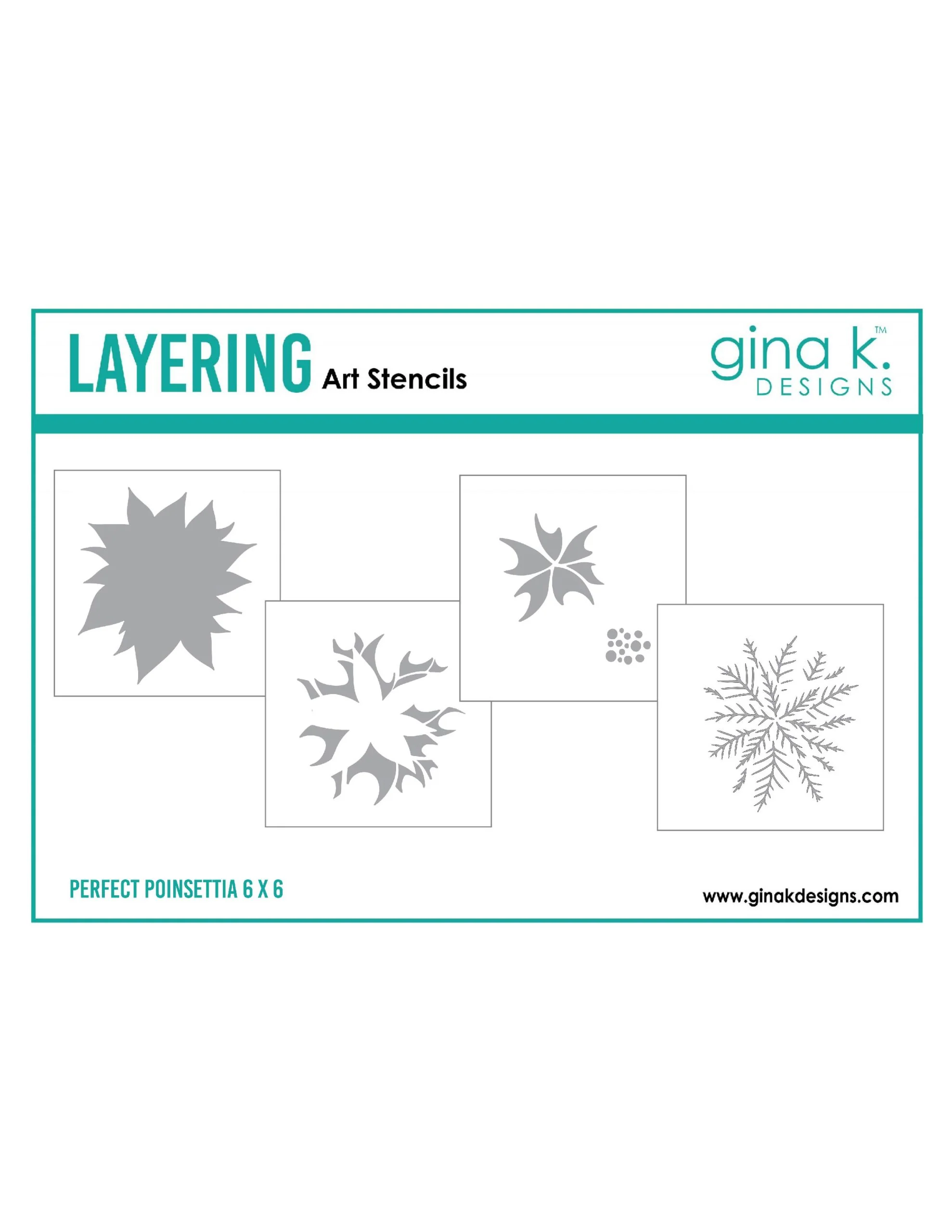 STENCIL- Perfect Poinsettia