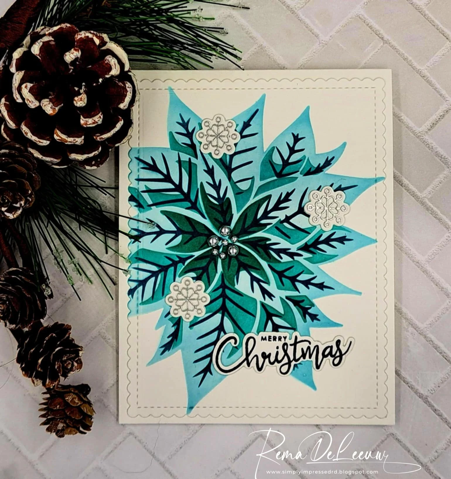 STENCIL- Perfect Poinsettia - Image 2
