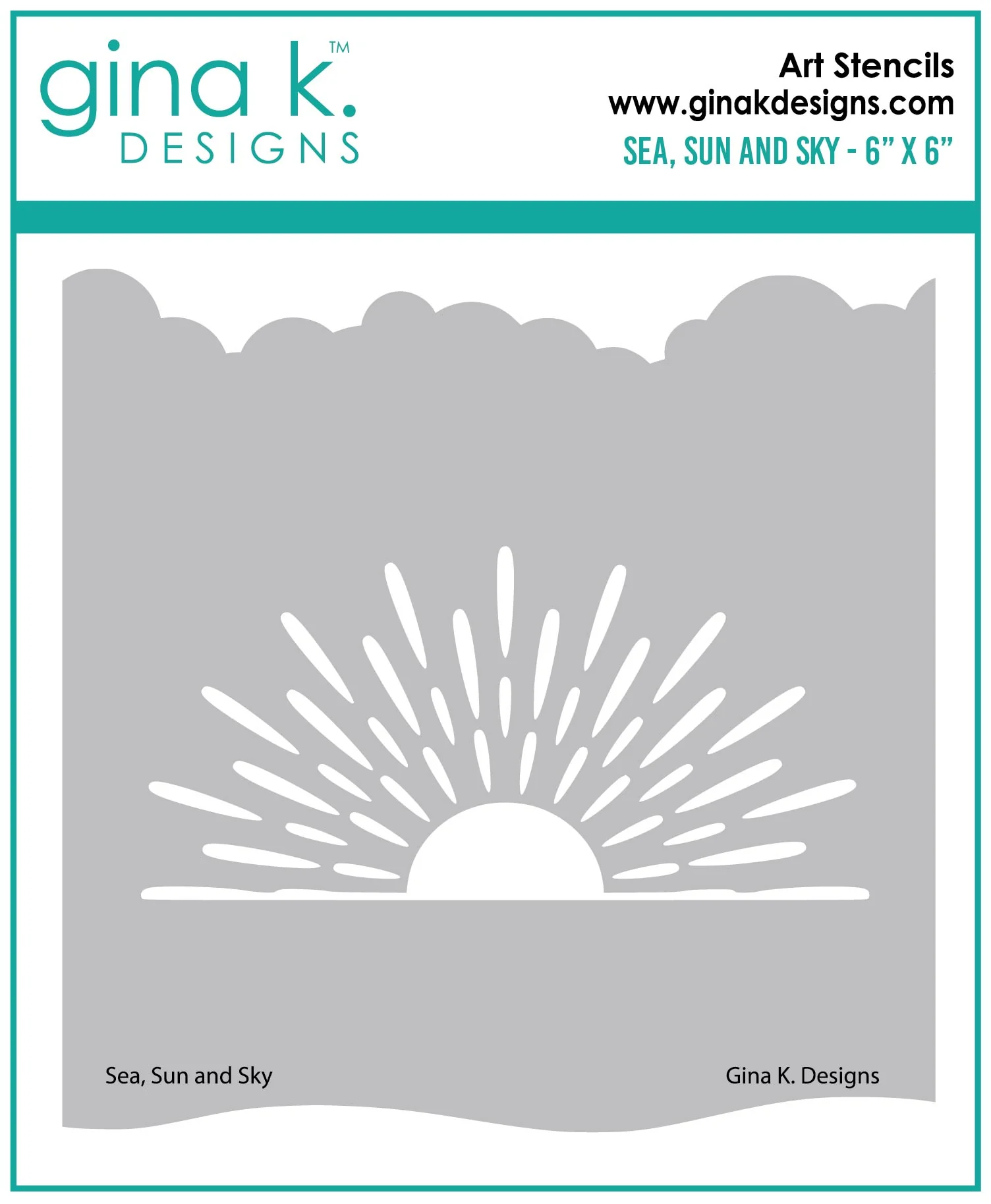 STENCIL- Sea, Sun and Sky