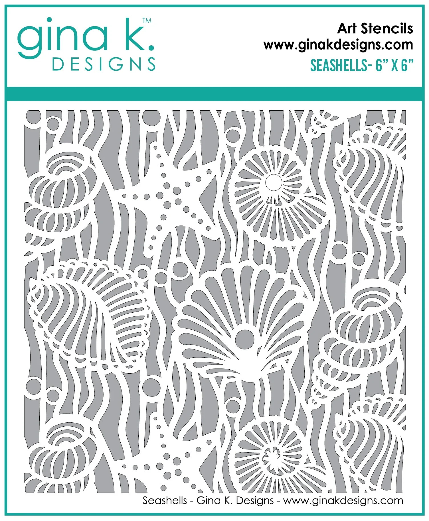 STENCIL- Seashells