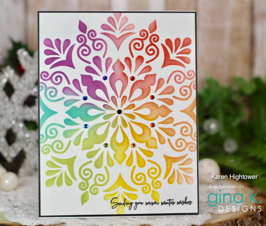 STENCIL- Snowflake Mandala - Image 5