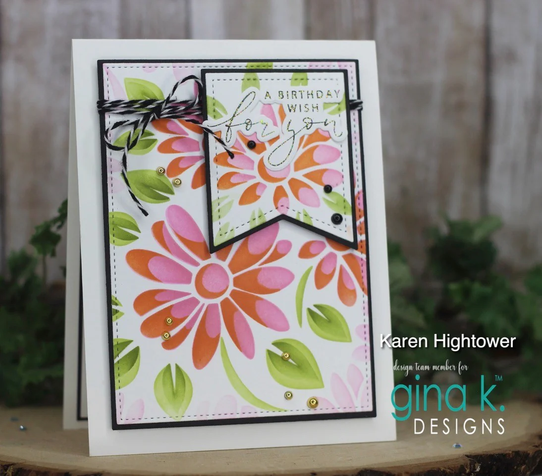STENCIL- Spring Daisies Layering Stencil - Image 2