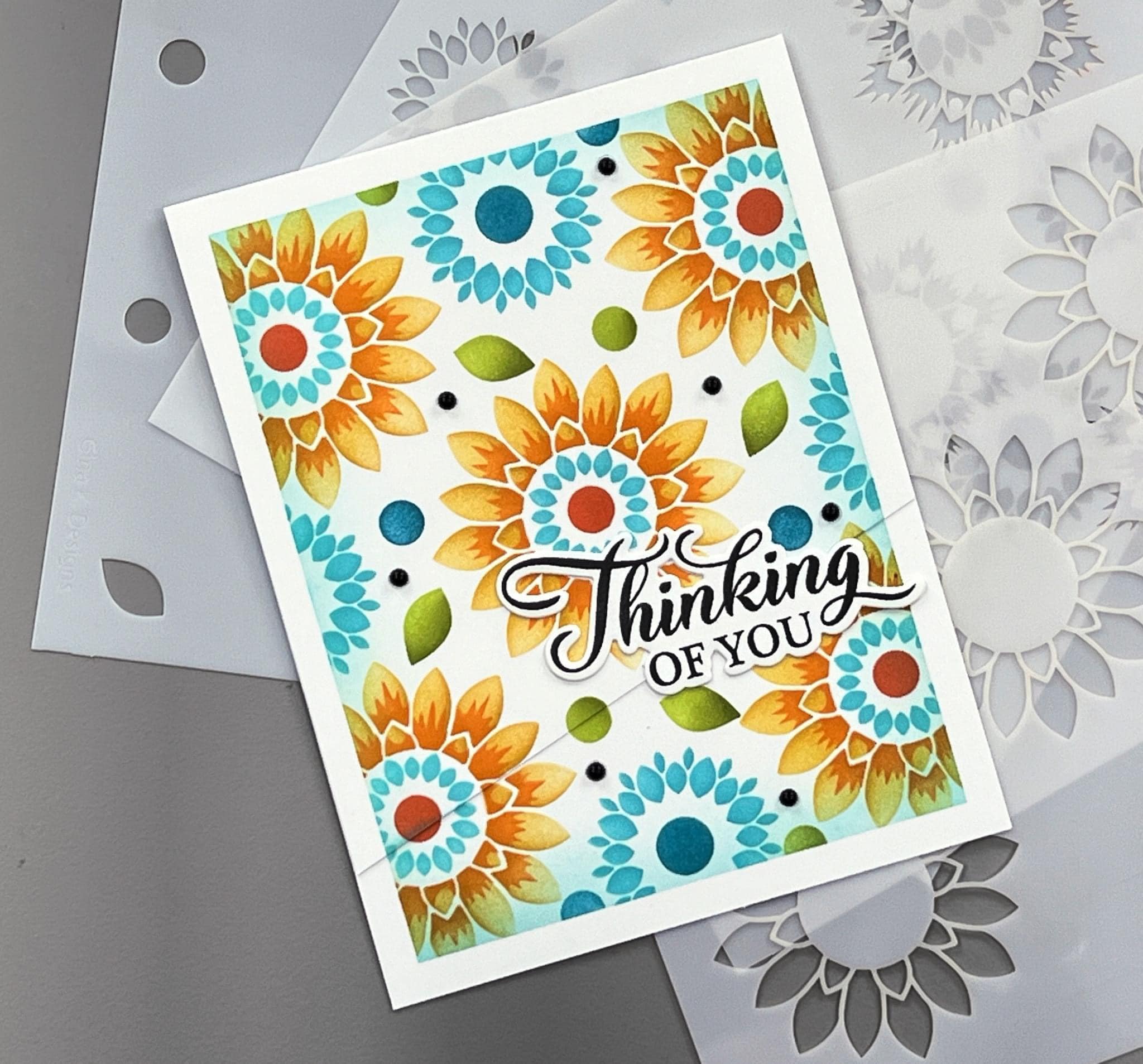STENCIL- Sunflower Garden - Image 4