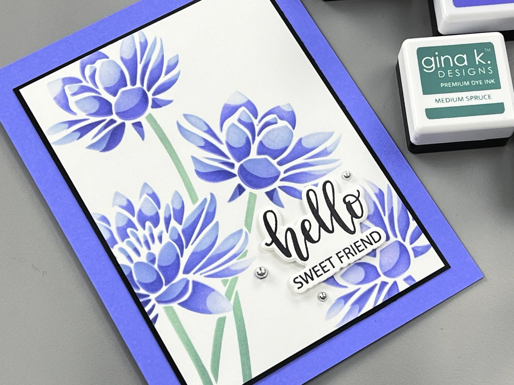 INK PAD LAYERING- Lilac – Dark - Image 4