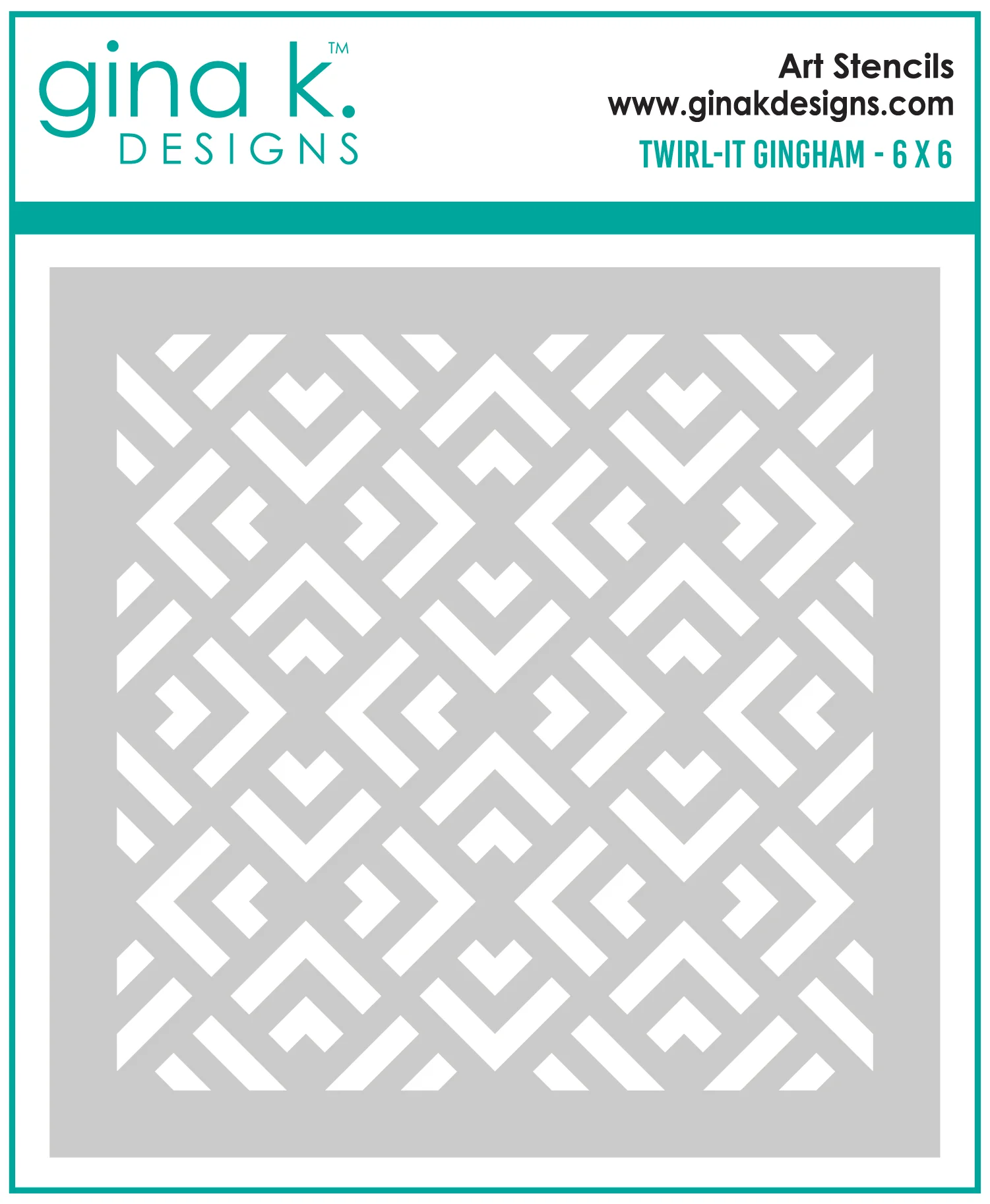 STENCIL- Twirl it Gingham