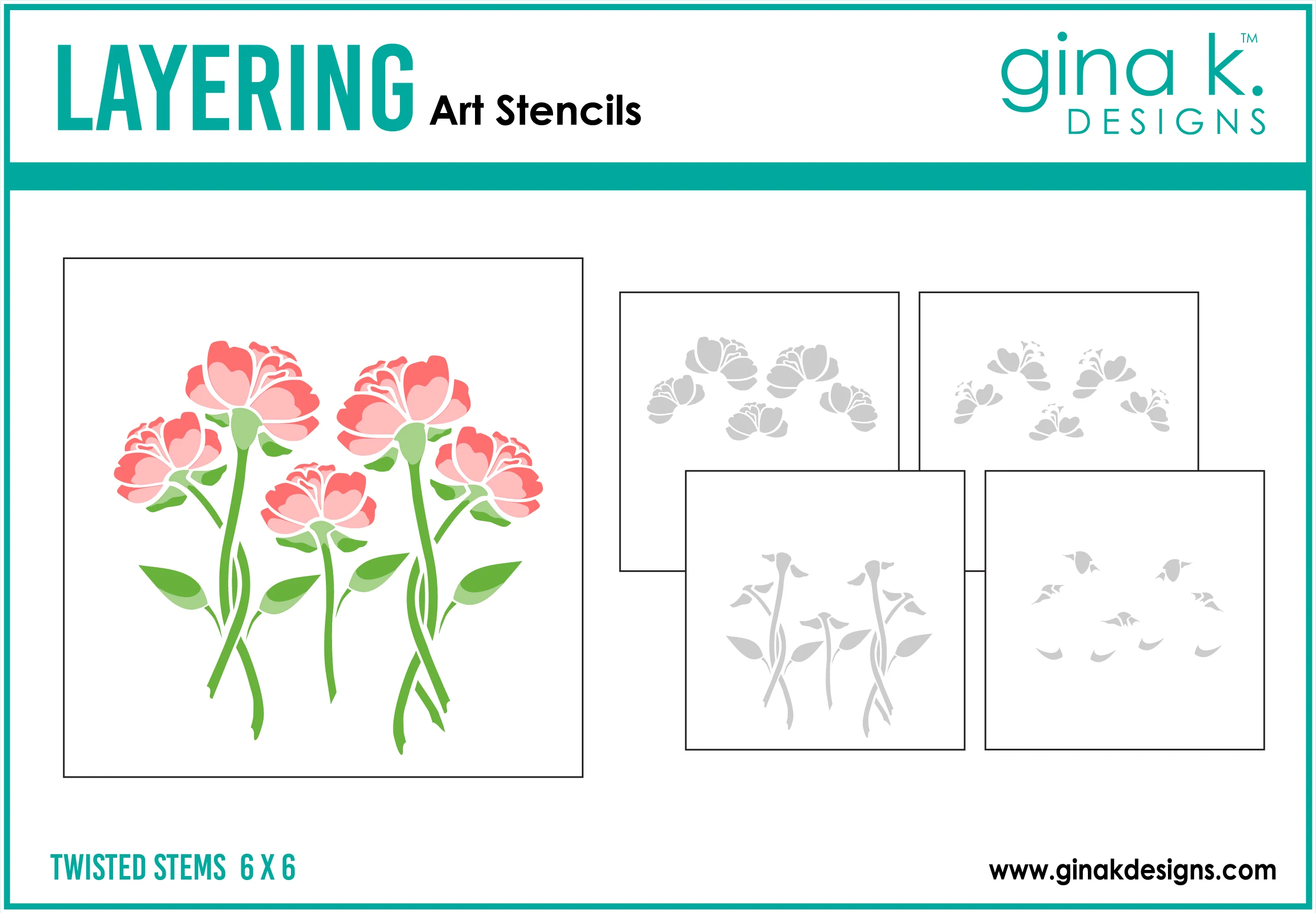 STENCIL- Twisted Stems