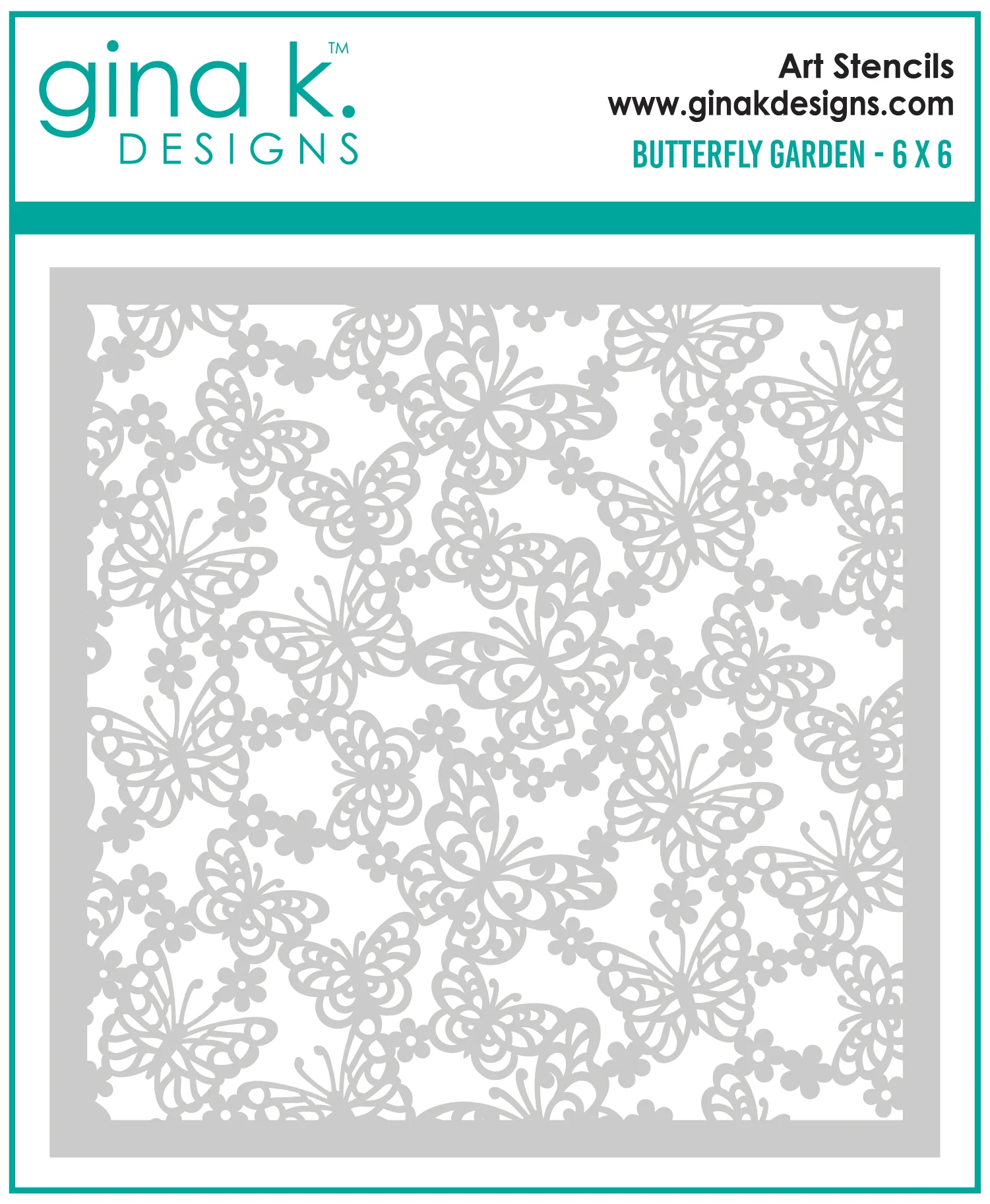 STENCIL- Butterfly Garden