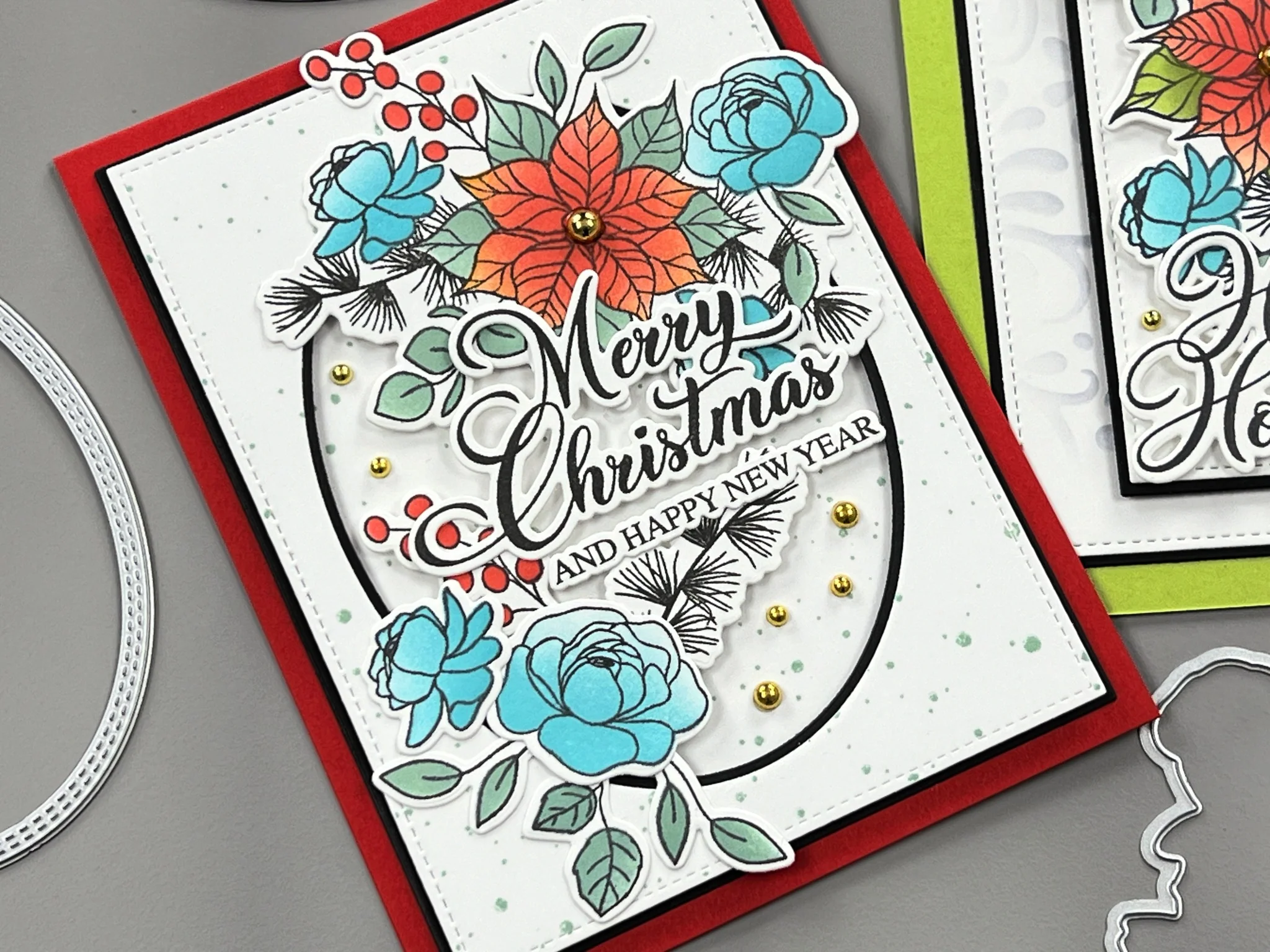 STENCIL- Holiday Floral - Image 2