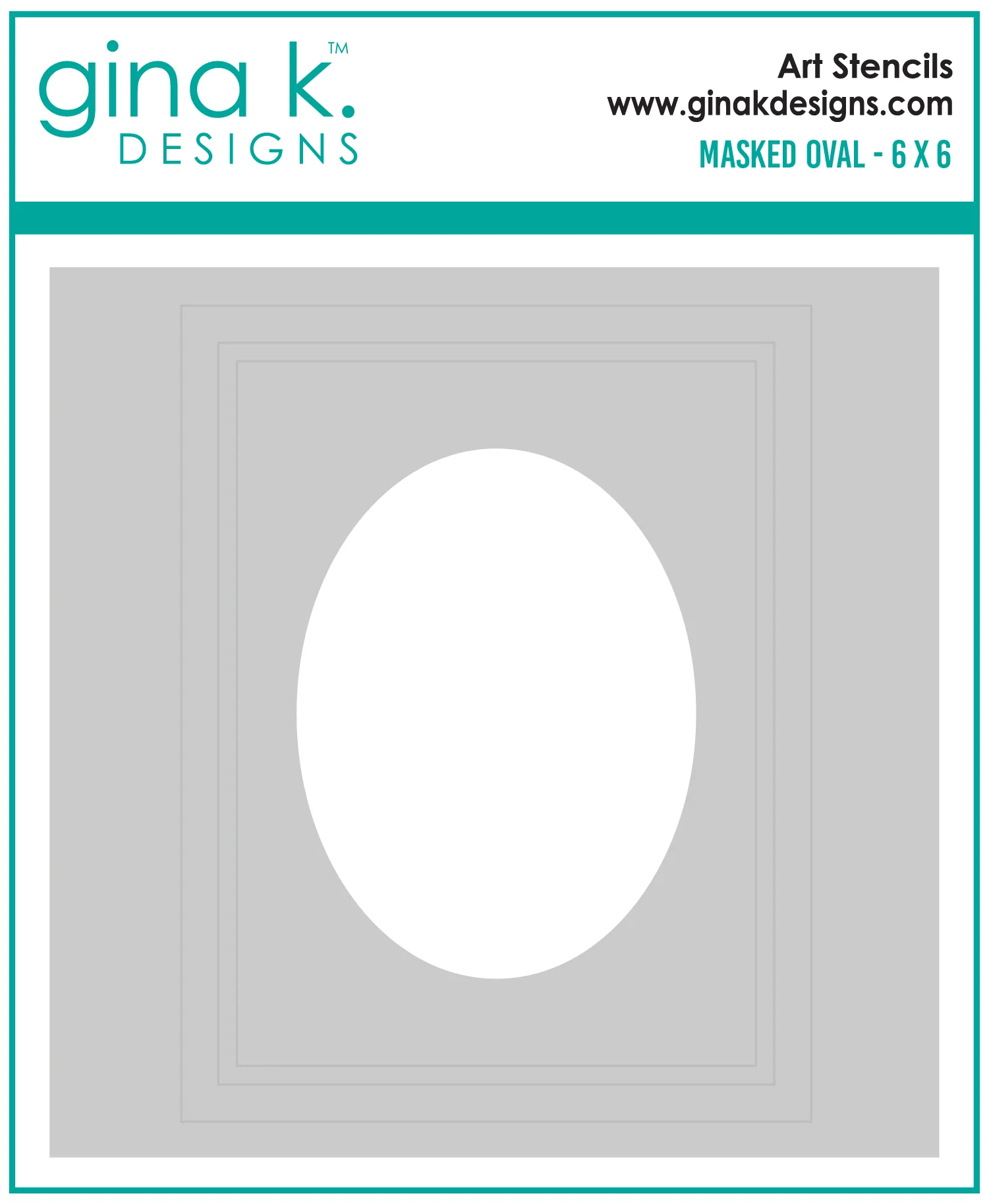 STENCIL- Masked Oval