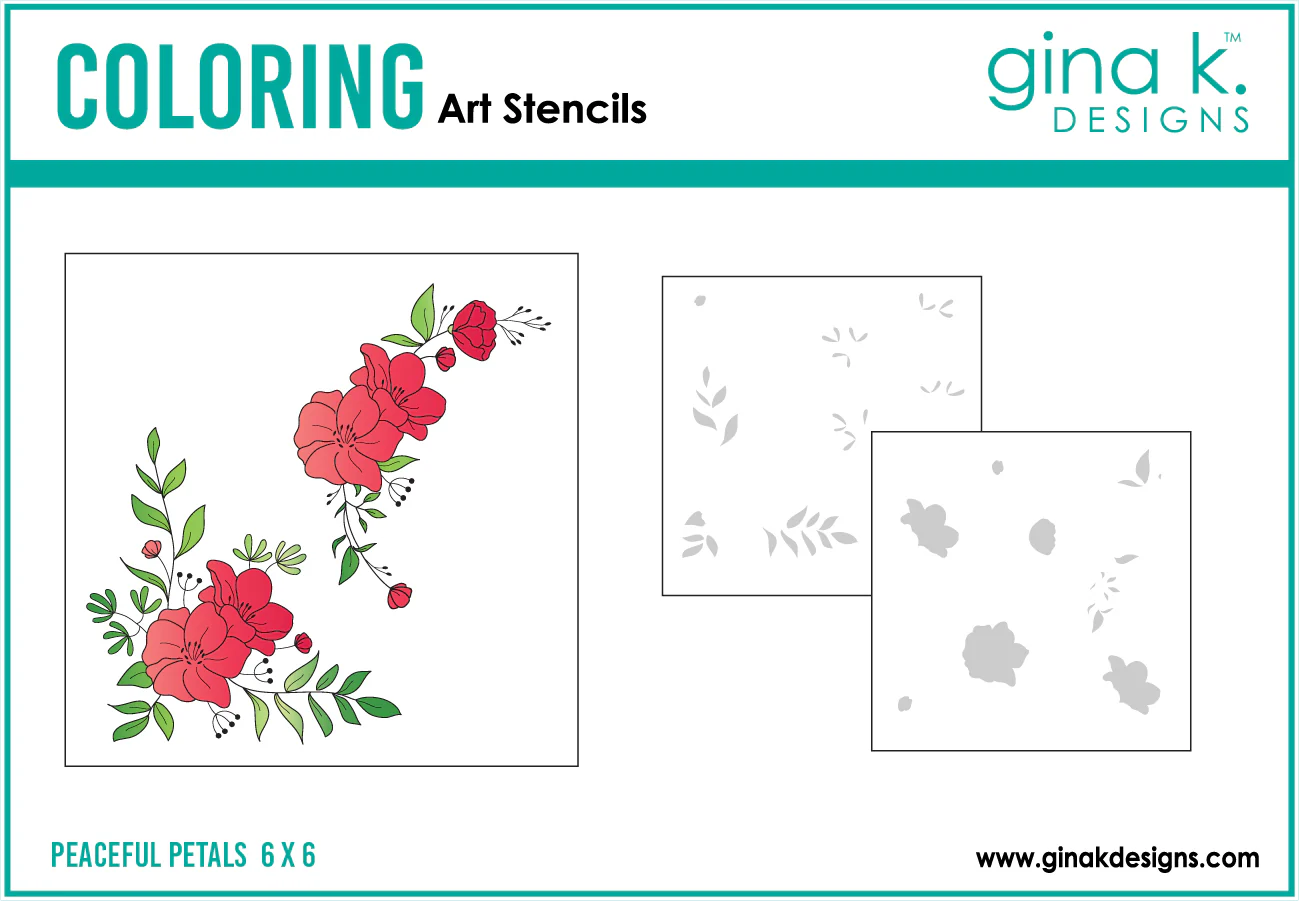 *STENCILS- Peaceful Petals