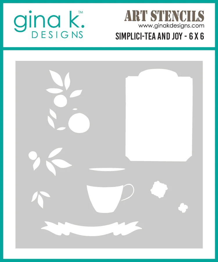 STENCIL- Simplici-Tea and Joy