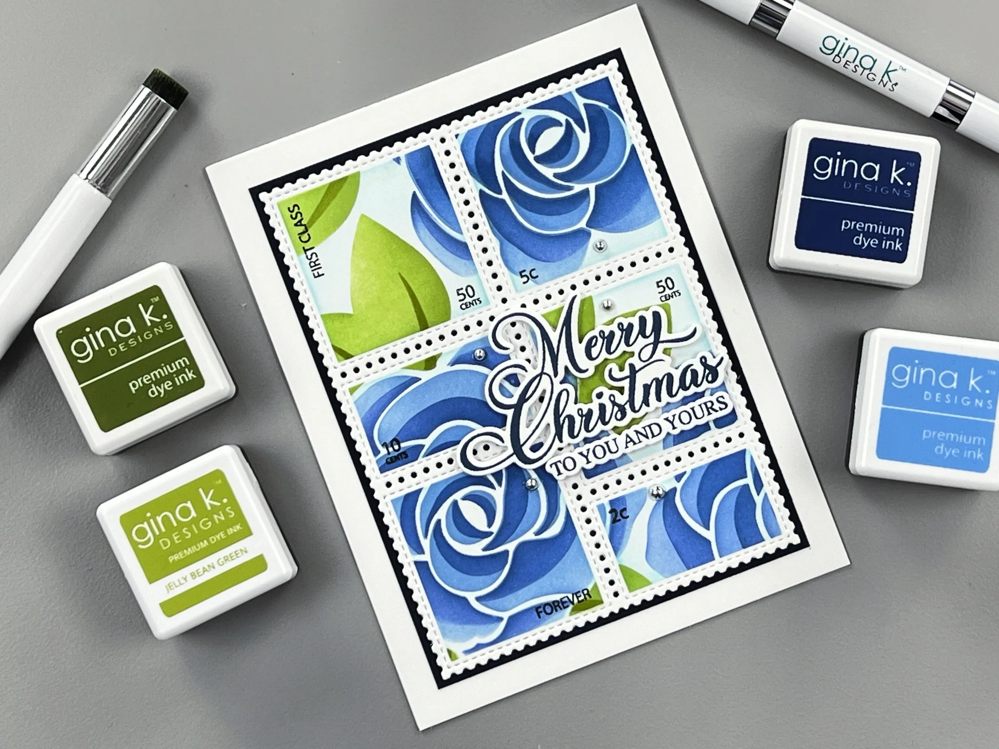 STENCIL- Winter Rose - Image 2