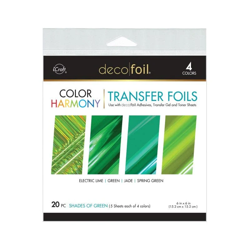TOW- Deco Foil Color Harmony Transfer Foil Shades of Green