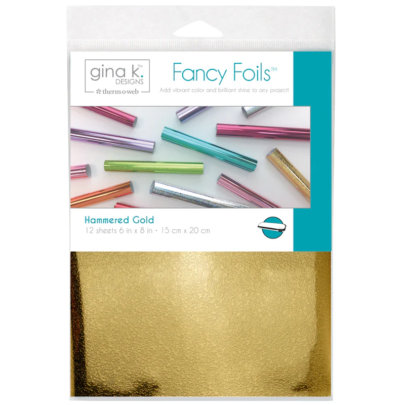 TOW- Fancy Foils 6" x 8"- Hammered Gold