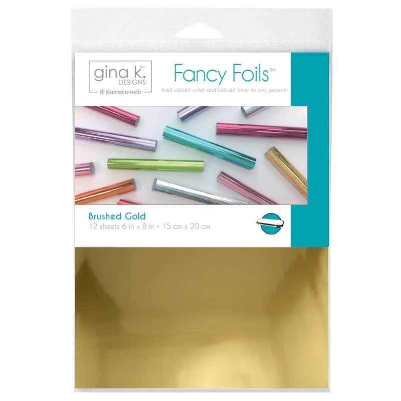 TOW- Fancy Foils 6" x 8"- Brushed Gold (matte finish)