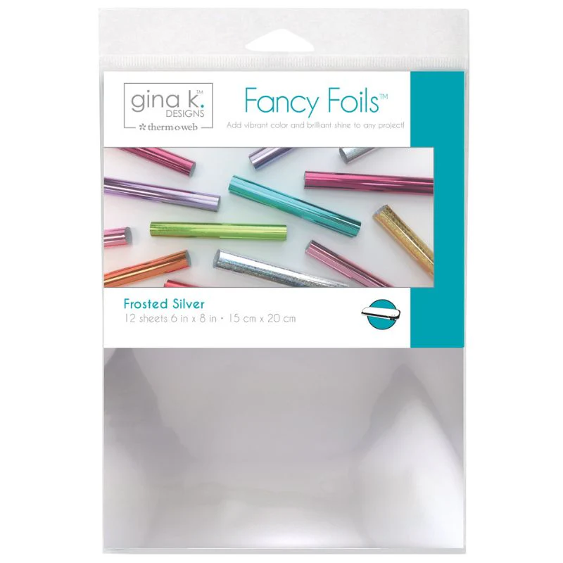 TOW- Fancy Foils 6" x 8"- Frosted Silver (matte finish)